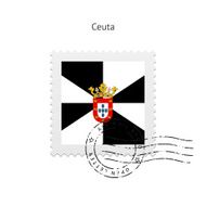 Ceuta Flag Postage Stamp