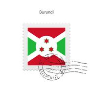 Burundi Flag Postage Stamp
