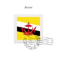 Brunei Flag Postage Stamp