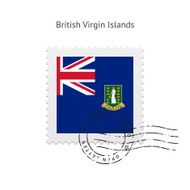 British Virgin Islands Flag Postage Stamp