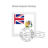 British Antarctic Territory Flag Postage Stamp