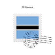 Botswana Flag Postage Stamp