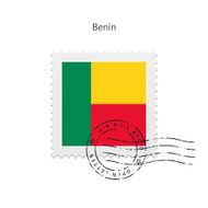 Benin Flag Postage Stamp