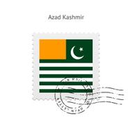 Azad Kashmir Flag Postage Stamp