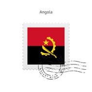 Angola Flag Postage Stamp