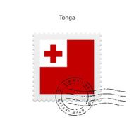 Tonga Flag Postage Stamp