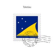 Tokelau Flag Postage Stamp