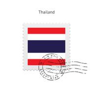 Thailand Flag Postage Stamp