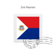 Sint Maarten Flag Postage Stamp