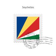 Seychelles Flag Postage Stamp