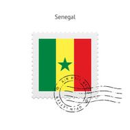 Senegal Flag Postage Stamp