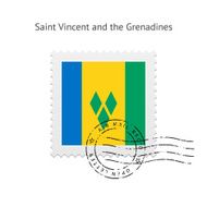 Saint Vincent and the Grenadines Flag Postage Stamp