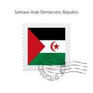 Sahrawi Arab Democratic Republic Flag Postage Stamp