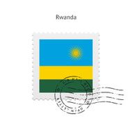 Rwanda Flag Postage Stamp