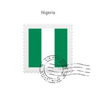 Nigeria Flag Postage Stamp