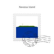Navassa Island Flag Postage Stamp
