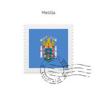 Melilla Flag Postage Stamp