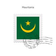 Mauritania Flag Postage Stamp