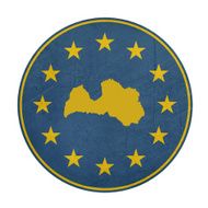 European Union Latvia button