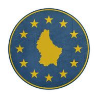 European Union Luxembourg button