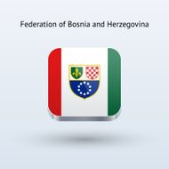 Federation of Bosnia and Herzegovina Flag Icon N2