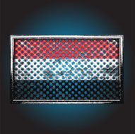 Vector flag on old metal N25