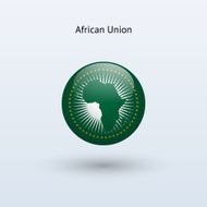 Round flag of African Union