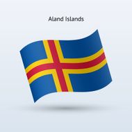Aland Islands Flag