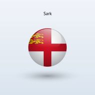 Round flag of Sark