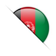 Afghanistan Flag Glossy Button Hidden