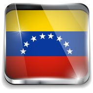 Venezuela Flag Smartphone Application Square Buttons N2