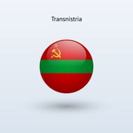 Round flag of Transnistria