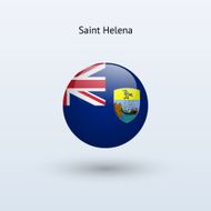 Round flag of Saint Helena