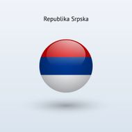 Round flag of Republika Srpska