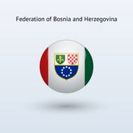 Round flag of Bosnia and Herzegovina