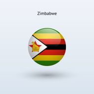 Round flag of Zimbabwe