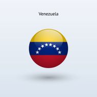 Round flag of Venezuela