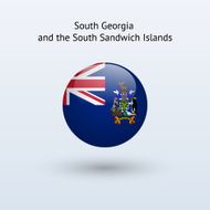 Round flag of South Georgia