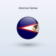 Round flag of American Samoa