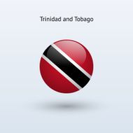 Round flag of Trinidad and Tobago