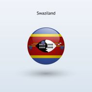 Round flag of Swaziland