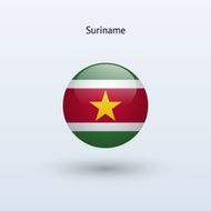 Round flag of Suriname