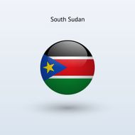 Round flag of South Sudan