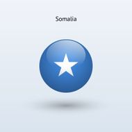 Round flag of Somalia