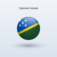 Round flag of Solomon Islands