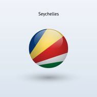 Round flag of Seychelles