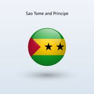 Round flag of Sao Tome and Principe