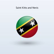 Round flag of Saint Kitts and Nevis