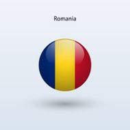 Round flag of Romania