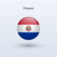 Round flag of Paraguay